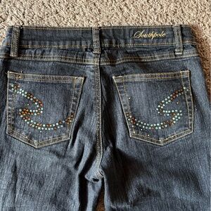 Southpole bootcut beautiful rhinestone jeans!
